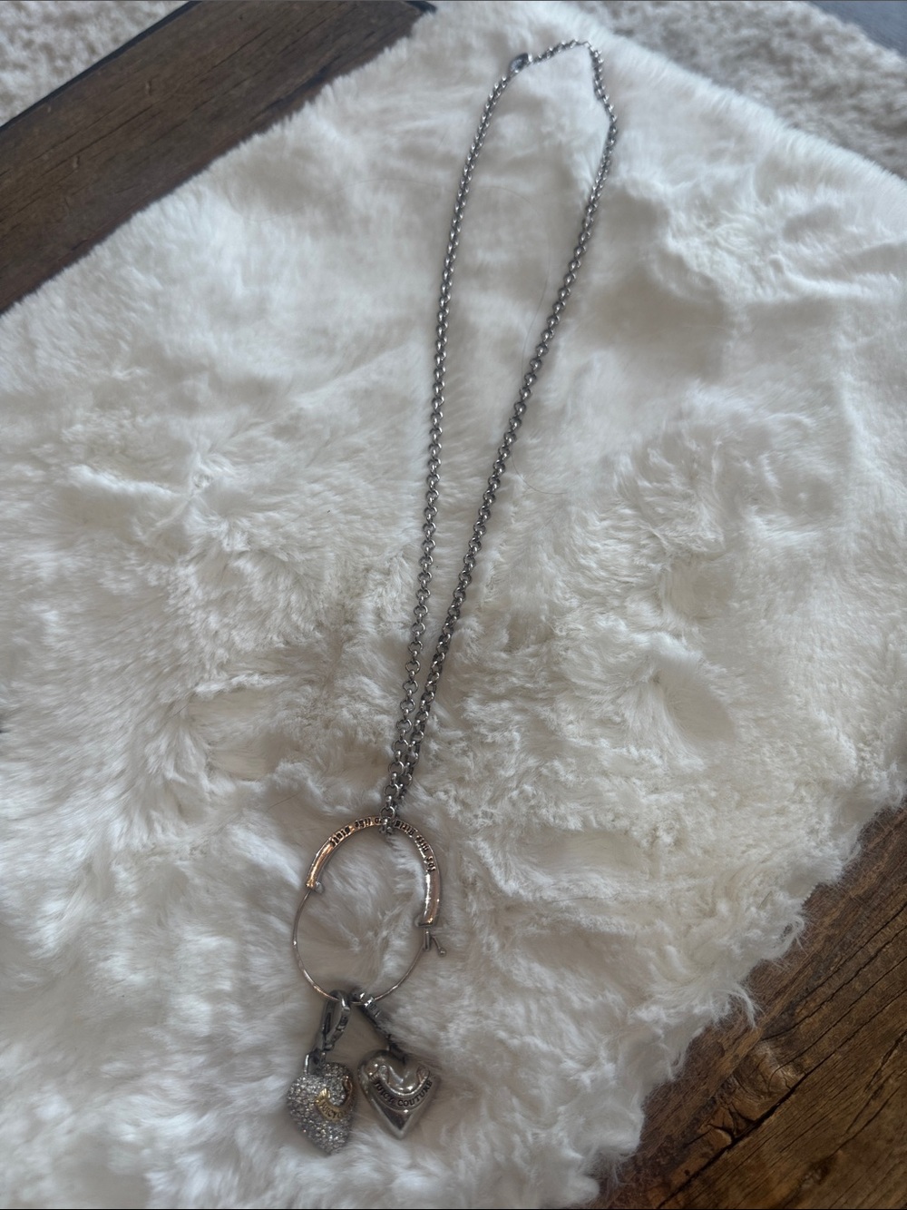 Vintage juicy couture thick long charm necklace